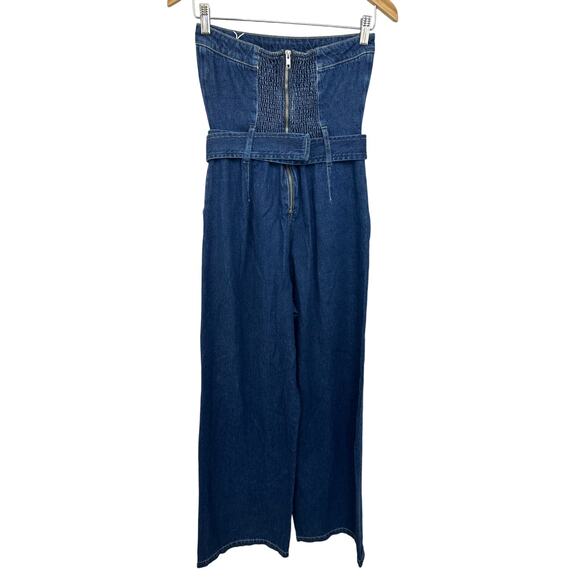 Reformation Eva Denim Jumpsuit Size 2 NWT - Picture 13 of 13